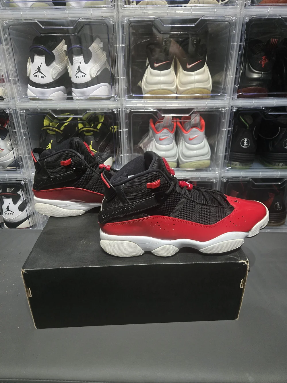 Mens Nike Air Jordan 6 Rings (Size 11) Red & Black